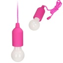 LED turistická lampa 1W nočné svetlo na šnúrovom stane Camping Pink