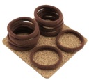 VLASY LYCRA STRONG BROWN 10 KS SET