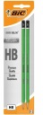 Šesťhranné ceruzky BEZ GUMY Sada do školy 2 kusy BIC PEVNÉ ceruzky
