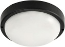 LED stropné svietidlo pre garáž v suteréne LED okrúhle 15W 6000K IP54 čierne