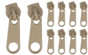 Jazdec pások na zips BÉŽOVÁ 3mm - 10ks