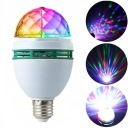 OTOČNÁ LED ŽIAROVKA E27 DISCO RGB VÝKONNÁ 3W