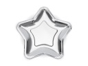 Hviezdne taniere Silver Stars Birthday 6 ks