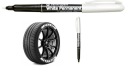 Permanentný biely popisovač TIRE na sklo, 1,2 mm