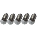 skrutkovacia žiarovka na baterku, závit E10, 3,5v, 5 KS