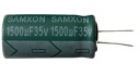 kondenzátor 1500uF 35V 10x20 samxon LoEsr