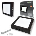 Prisadené štvorcové LED stropné svietidlo 18W 1980LM 4000K IP20 čierne