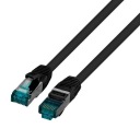 S/FTP prepojovací kábel kat.6A čierny 3m LSZH PC-6ASFTPLSZH-BK3