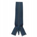 YKK plastový zips 20 cm na nohavice MODRÁ 839