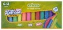 CRICCO plastelína 12 farieb 6x FLUO + 6x GLITTER