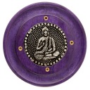 Okrúhly popolník na kadidlo Buddha