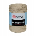 250g macrame povrázok Macrame Cotton béžová 753