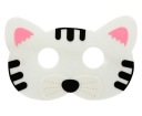 Mačacie maska ​​Kitten Felt na elastickom páse Karnevalový kostým Kinderball Kitty