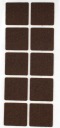STAROSTLIVOSŤ O PODLAHU samolepiace plsti 40 x 40 mm HNEDÁ