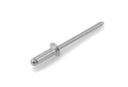 Hliníkový nit s plochou hlavou, priemer 4x8 mm, 100 ks.