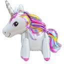 Fólia BALÓNOVÝ JEDNOROŽEC dúhový PONY biely