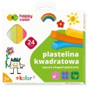 PLASTICINE štvorec 24 farieb HAPPY COLOR