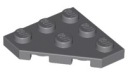 LEGO 2450 PLATE 3x3 tmavosivá DBG NOVINKA (1g)