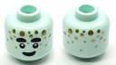 Lego New head Light Aqua Head Alien drm019 Wizard 28621pb0119