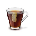 Elegantný ČAJ SKLENENÝ hrnček NA KÁVOVÉ NÁPOJE s uškom 250ml