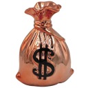 Prasiatko DOLLAR POUCH, keramické, zrkadlové, otváracie