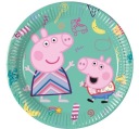 Peppa Pig papierové taniere 8 kusov 20 cm Narodeninové
