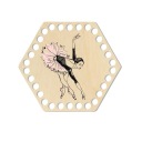 BSZ467-UV Základňa košíka - šesťhran 15,3x13,4cm - ba