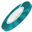 Tyrkysová saténová stuha 6mm - 32mb