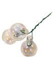 SKLENENÉ OČKY BABY S DRÔTOM 2cm, 3ks, priehľadné