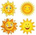 NÁLEPKY NA BIELE FÓLIU NA NÁSTENNÝ NÁBYTOK SUNNY SKY LETO