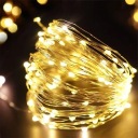 DRÔTOVÉ LAMPY 20 LED AKUMULÁTOROV TEPLÁ BIELA ​​2 m 11 - 20 sv.