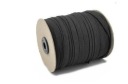Ploché oblečenie elastické 7 mm ČIERNA - 5 m