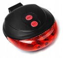 L7I64 LASEROVÁ BICYKLE LAMPA ČERVENÁ LASEROVÁ LED