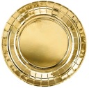 Papierové taniere Golden Birthday Holidays Silvestrovská párty 18cm 6 ks.