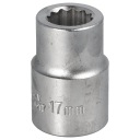 Nástrčný kľúč nástrčný 17 MM 3/4 12 ANGLE HONITON