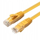 MicroConnect CAT6A UTP 0,25m Žltá LSZH