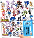 UMÝVAJÚCE DOČASNÉ TETOVANIE PRE DETI DETSKÉ SONIC ORIGINÁLNE DIZAJNY