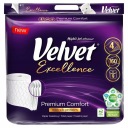 VELVET Excellence Toaletný papier 4w 160 listov SOFT s hodvábom 9 kotúčov