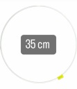 Obruč na lapače snov 35cm BIELA