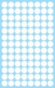 Nálepky CIRCLES Bodky 2cm 104ks Biele