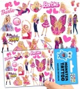UMÝVAJÚCE DOČASNÉ TETOVANIE PRE DETI BARBIE DETI ORIGINÁLNE VZORY