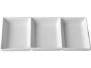 TRIPLE tanier na predjedlá a dipy 25x11cm BIELY