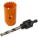 Sada - Bimetalová dierová píla pr. 29 mm + adaptér