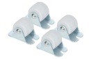 4x NÁBYTKOVÁ VALEC TUHÉ GUMOVÉ NÁBYTSKÉ KOLESO NA ZÁSUVKY fi-30mm h-33mm