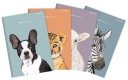 Štvorcový zošit A6 80 listov Animals TOP2000 MIX
