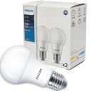 PHILIPS SET 2x E27 LED žiarovka 8W = 60W 4000K NEUTRÁLNA BIELA ​​806lm A60