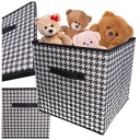ORGANIZÁTOR ŠATNÍKA na prikrývky, oblečenie, textilný box 31x31x31 cm s rúčkou