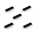 5x 74HC595 posuvný register 8 bit DIP16