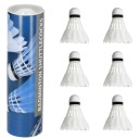 6x BADMINTONOVÉ PIEROVÉ Okenice RÚRA 6 KS SET BIELE Okenice