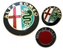 ALFA ROMEO Emblém 74mm predný zadný ALU ZLATÝ ZLATÝ